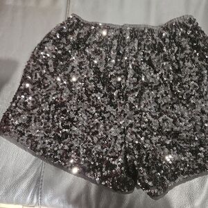 Sparkling Sequin High Waist Shorts